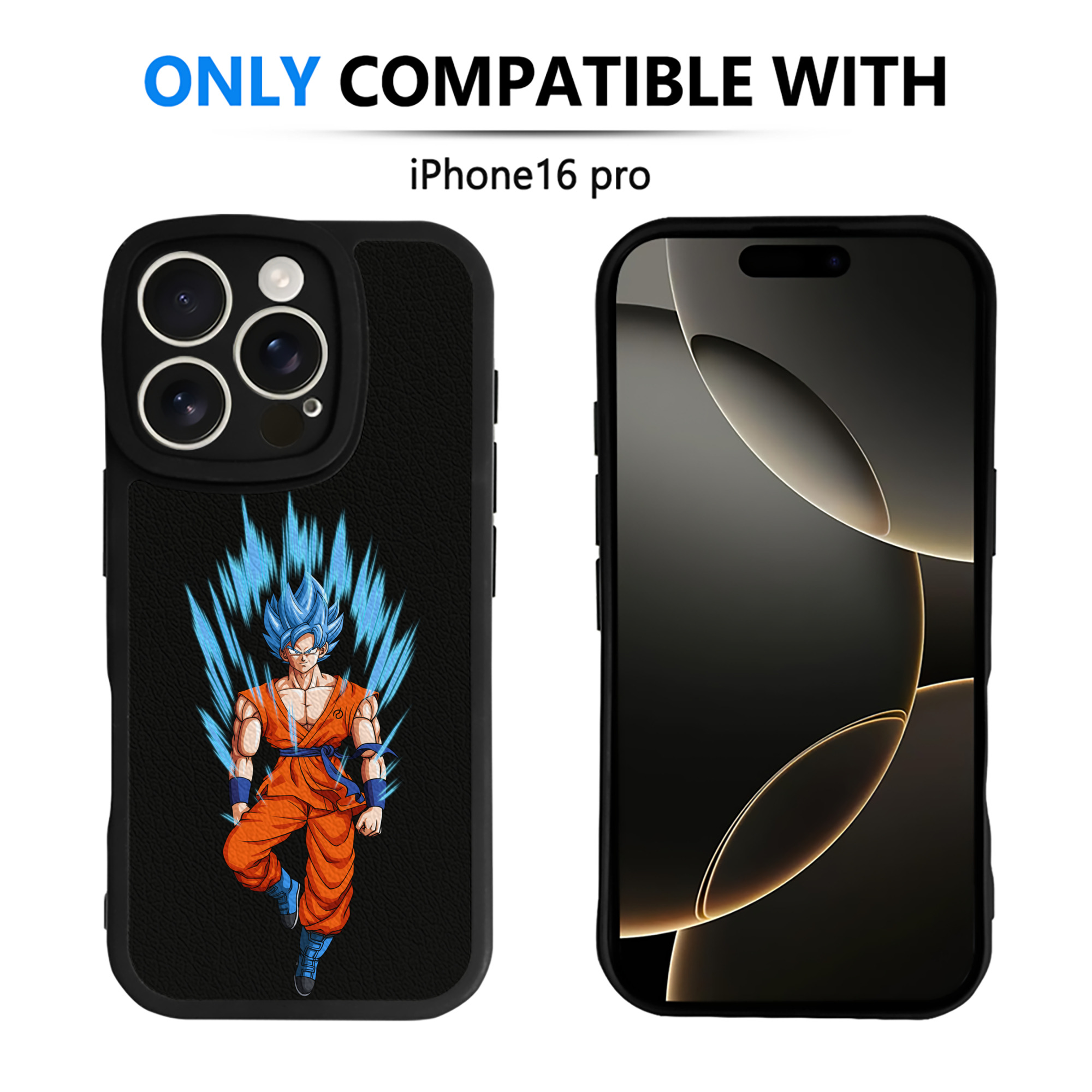 （画像用） ドラゴンボール 孫 悟飯（そんごはん）DRAGON BALL Son Gohan 【iPhone 16シリーズ対応】シリコンスマホケース（レザー調） 材質：シリコン